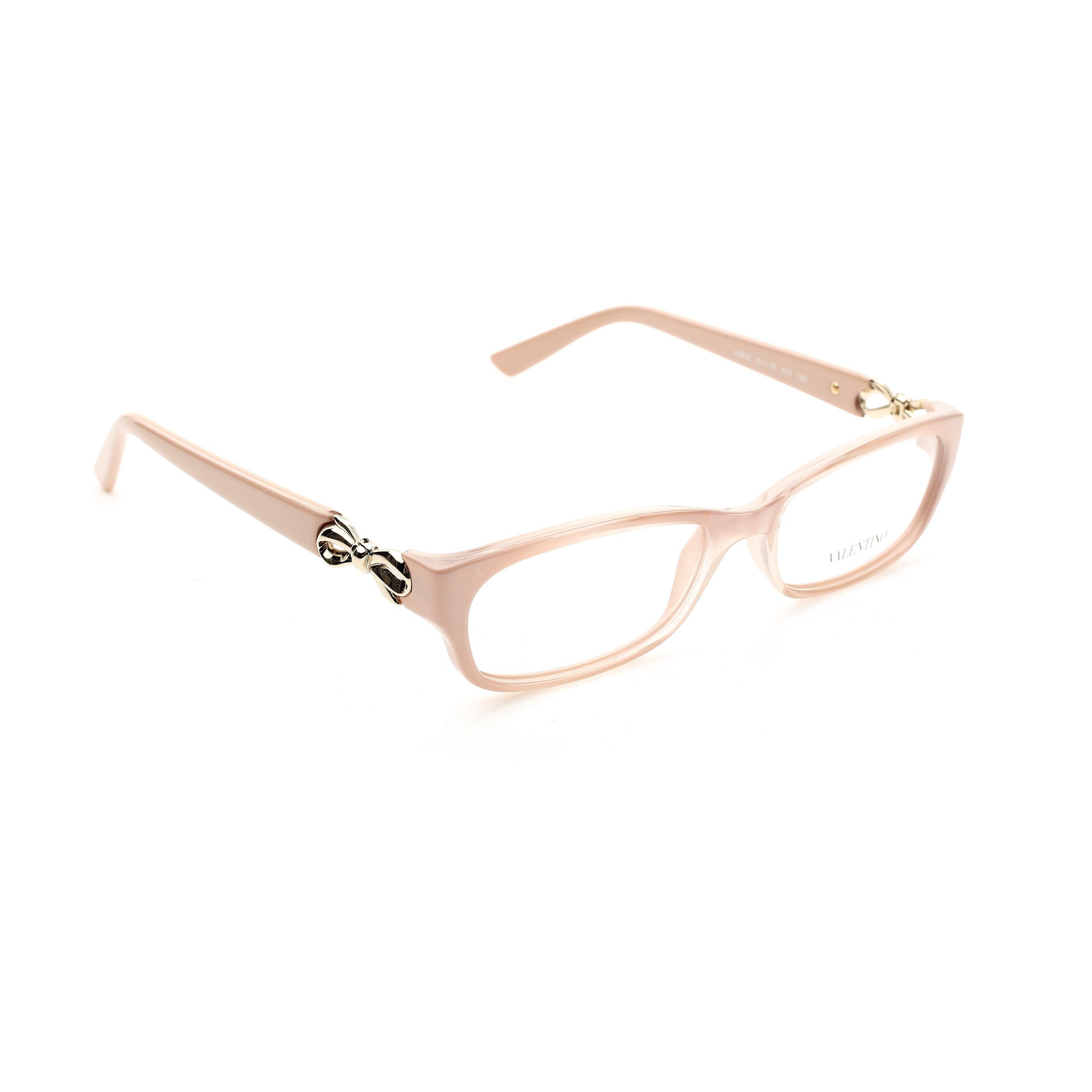 Valentino Valentino '00s Beige Bow Plastic Glasses Size ONE SIZE - 3 Thumbnail