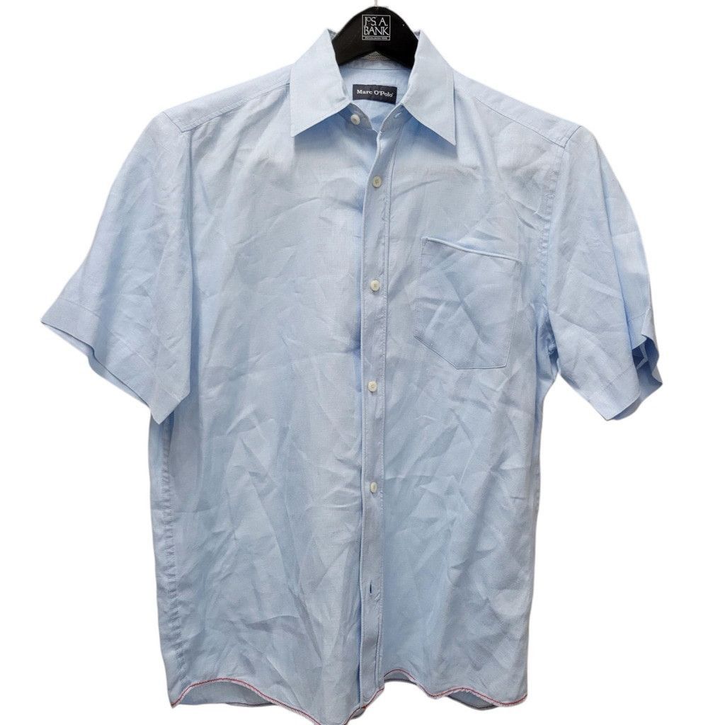 Marc O'Polo Marc O'Polo Short Sleeves Linen Shirt Men's Size Medium Size US L / EU 52-54 / 3 - 2 Thumbnail
