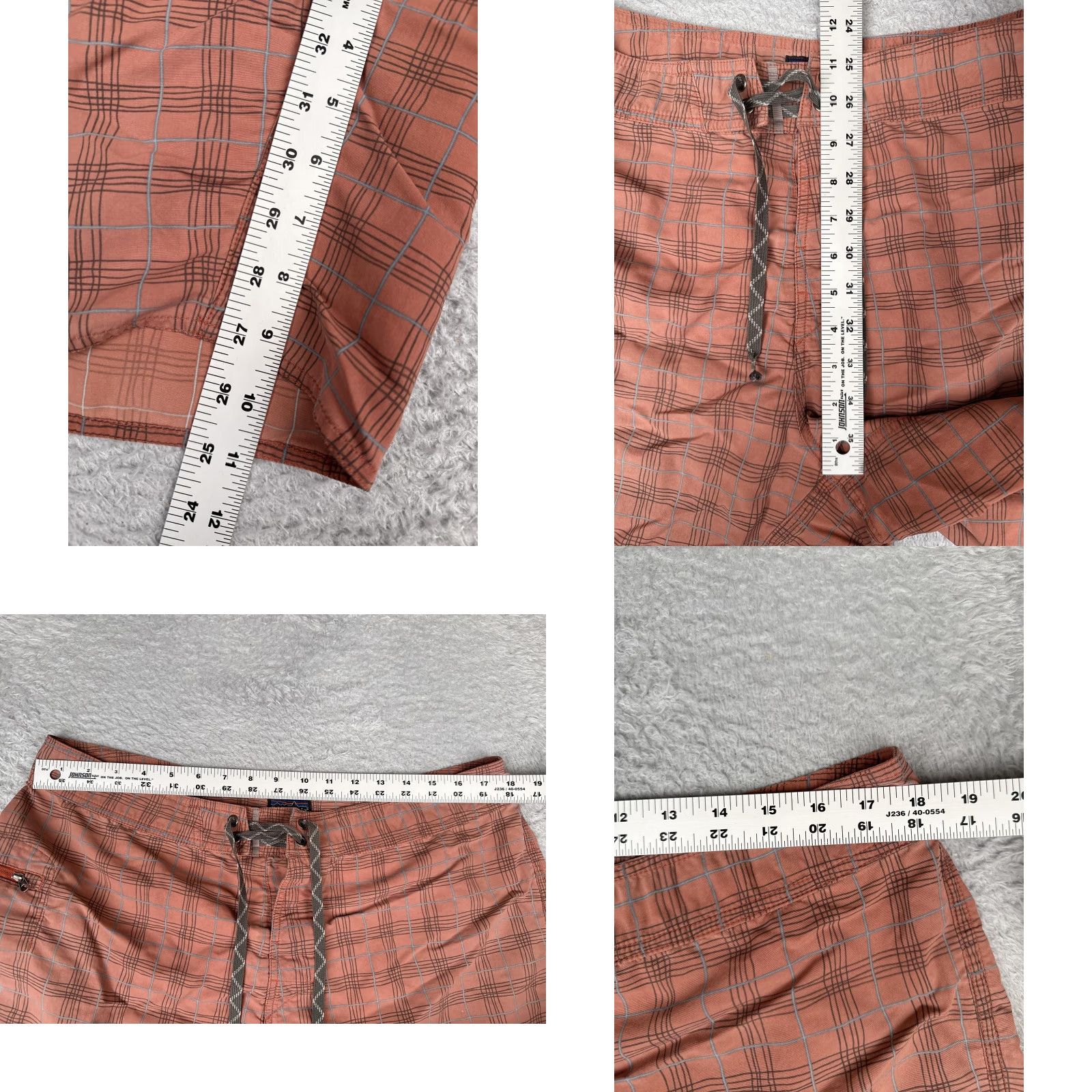 Patagonia Patagonia Shorts Mens Board Shorts 34x10 Orange Plaid Quick Dry Beach Surf Size US 35 - 8 Thumbnail
