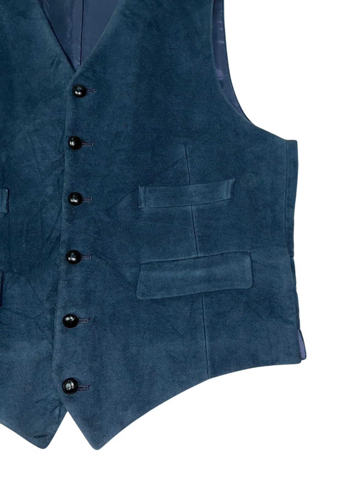 Japanese Brand × Margaret Howell Margarett Howell England Navy Blue Button Vest Size US L / EU 52-54 / 3 - 4 Thumbnail