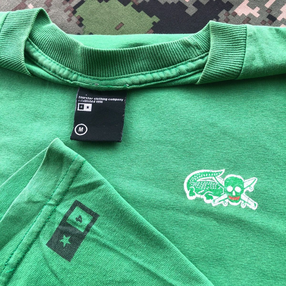 Fourstar × Vintage Vtg Fourstar Clothing Eric Koston Lakoston Lacoste Parody Size US M / EU 48-50 / 2 - 7 Thumbnail