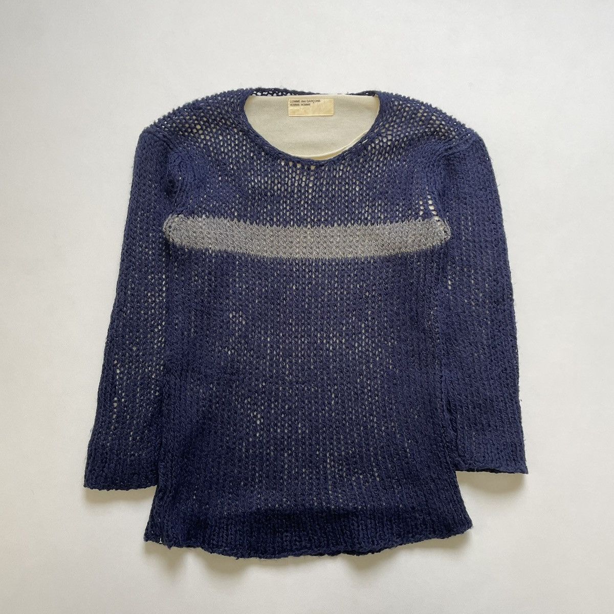 Comme des Garcons AD 1999 ‘Layered Cobweb Knit’ Wool Sweater Size US M / EU 48-50 / 2 - 2 Thumbnail