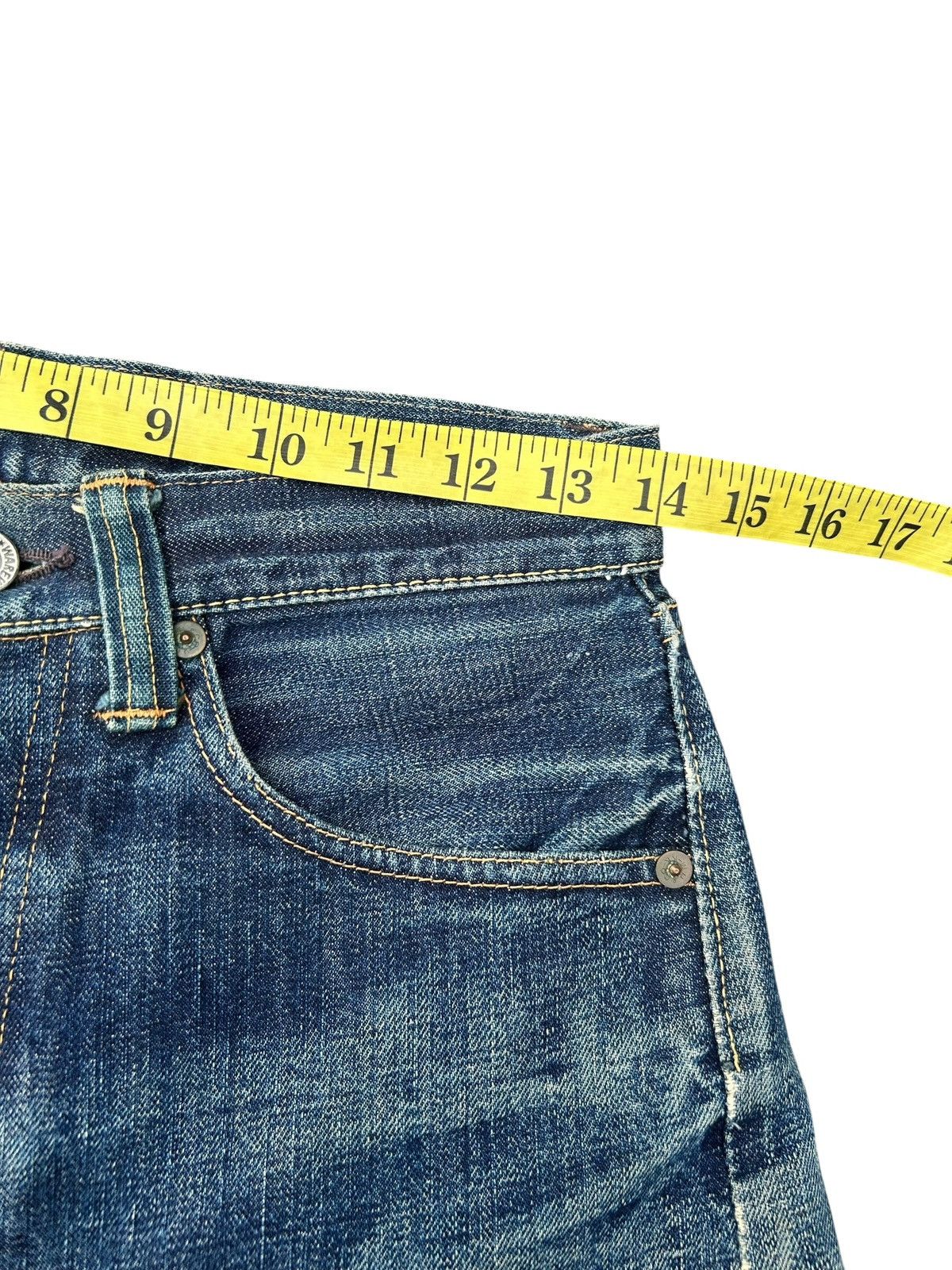 Kapital VINTAGE WAREHOUSE SELVEDGE DISTRESSED DENIM JEANS Size US 28 / EU 44 - 16 Thumbnail