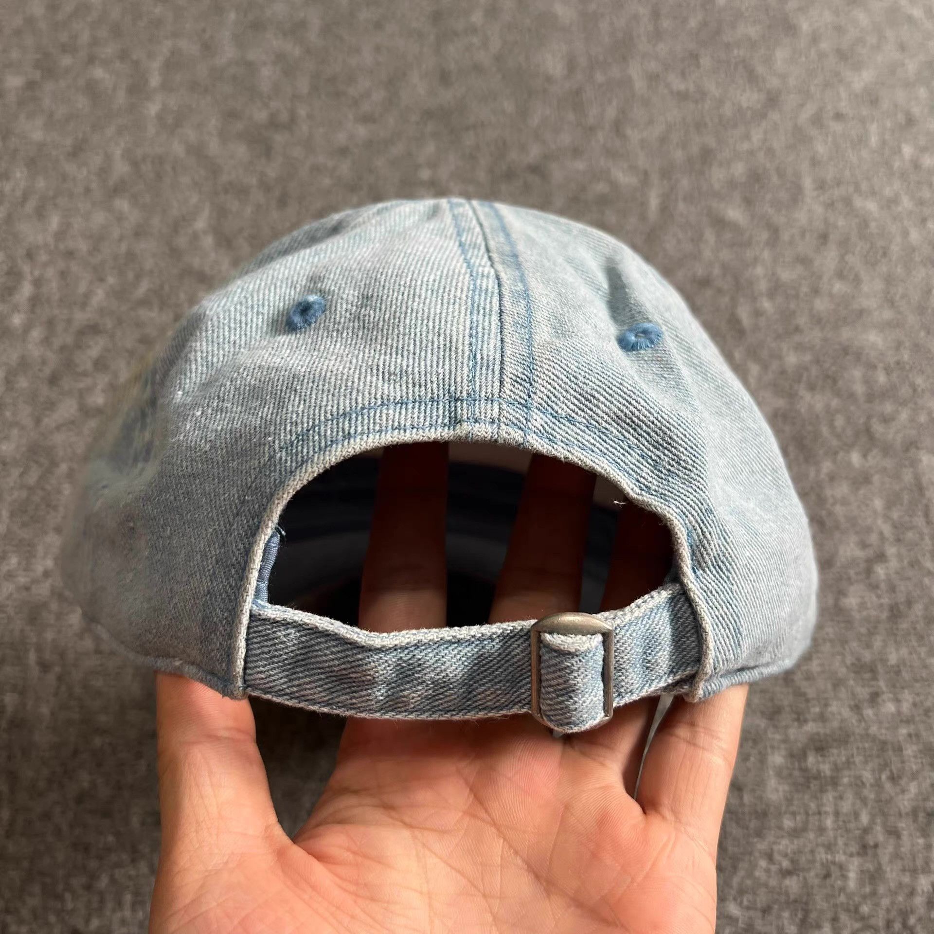 Cross Colours Cross ColoursWashedEmbroidered Curved Brim Baseball Cap Q7 Size ONE SIZE - 4 Thumbnail