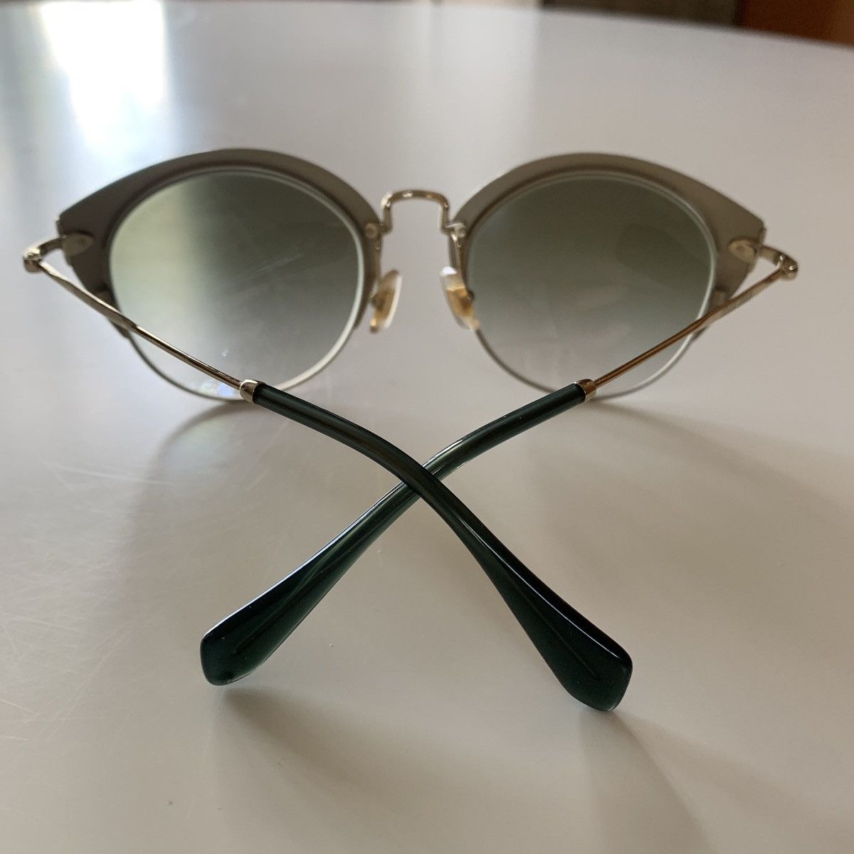 Miu Miu Miu Miu Low Bridge Cat Eye Gradient Sunglasses Size ONE SIZE - 6 Thumbnail