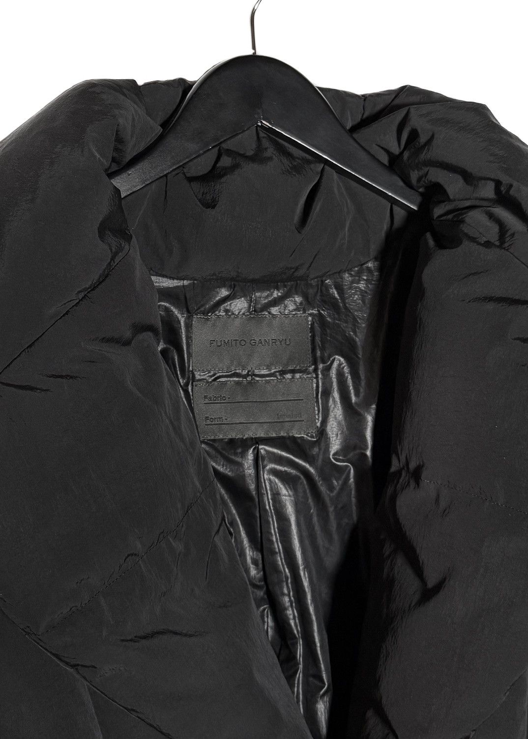 Fumito Ganryu Fumito Ganryu Black Lapeled Puffer Down Jacket Size US S / EU 44-46 / 1 - 3 Thumbnail