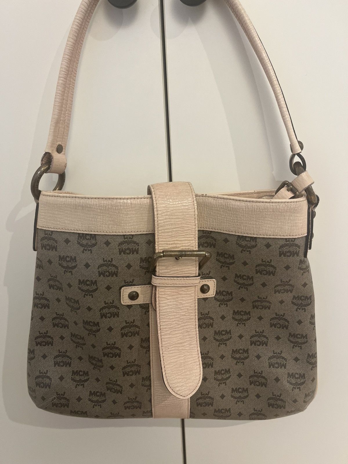 MCM Vintage MCM Cognac Visetos Monogram Canvas Shoulder bag Size ONE SIZE - 2 Thumbnail