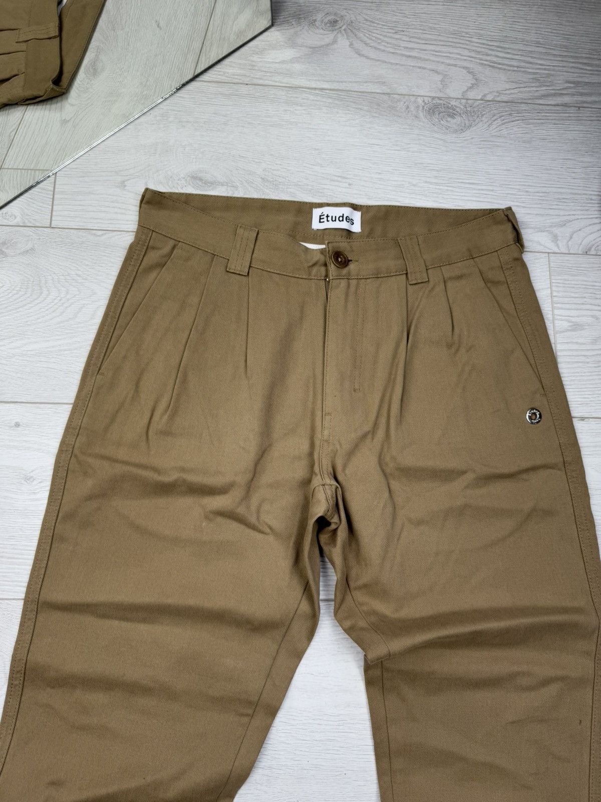 Etudes Etudes Beige Design Chino Pants Trousers Size US 30 / EU 46 - 2 Thumbnail