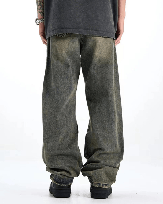 Japanese Brand American high street distressed embroidered letter jeans Size US 32 / EU 48 - 4 Thumbnail