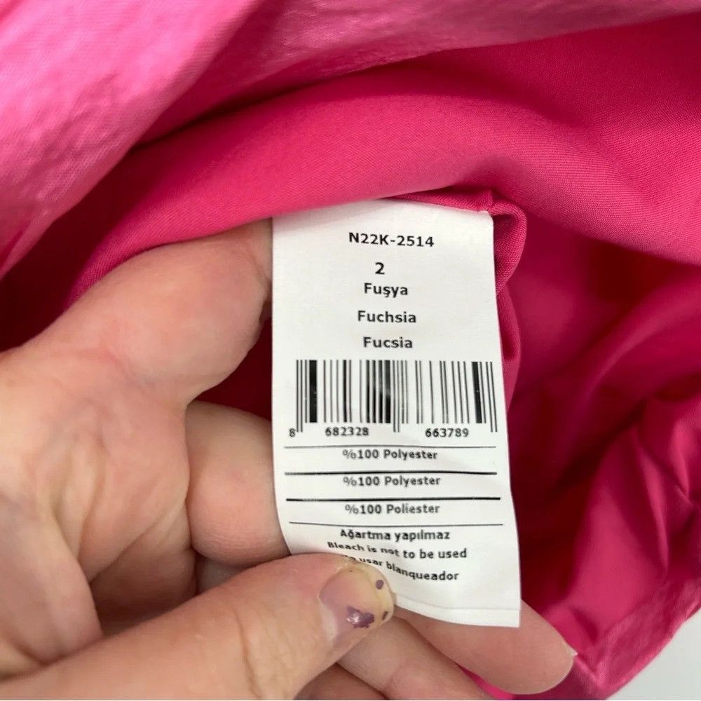 NOCTURNE NOCTURNE LIMITED EDITION BALLOON SLEEVE FUCHSIA DRAPED DRESS Size M / US 6-8 / IT 42-44 - 11 Thumbnail