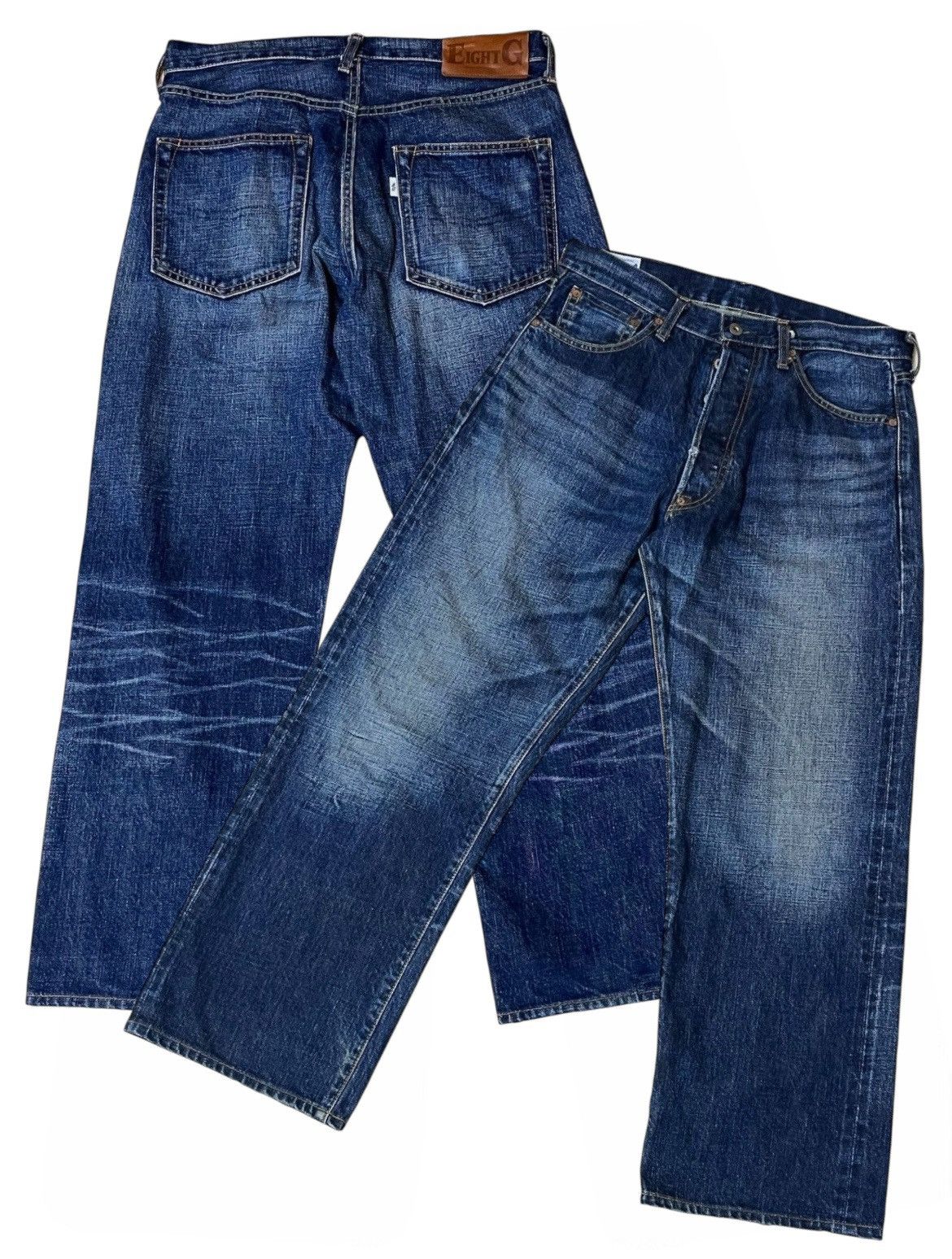 EIGHT-G JAPANESE DENIM EIGHT-G “8G” SANFORIZED SELVEDGE JEANS Size US 33 - 1 Thumbnail