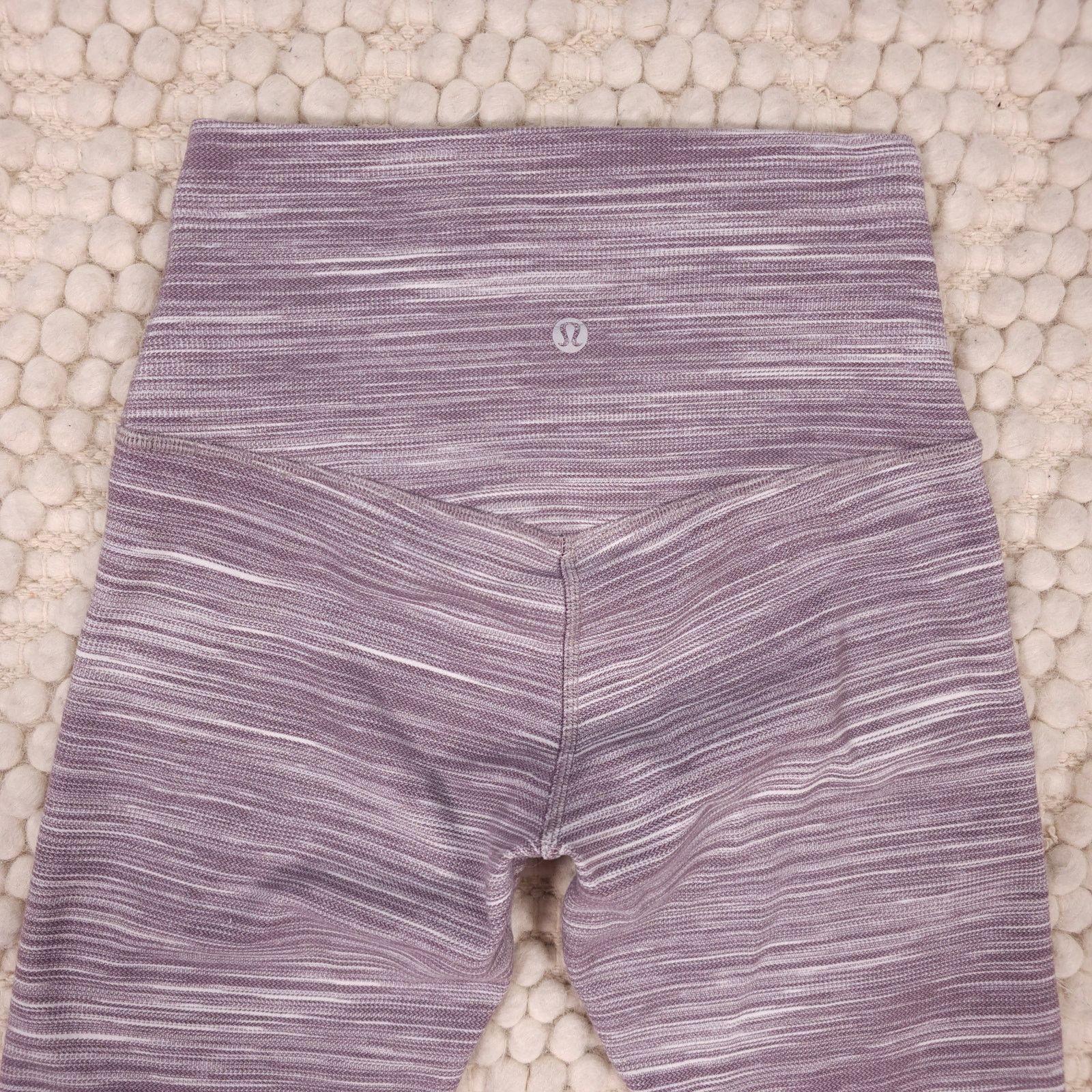 Lululemon Lululemon Align Crop Heathered Black Cherry White Sz 4 Size 27" / US 4 / IT 40 - 6 Thumbnail