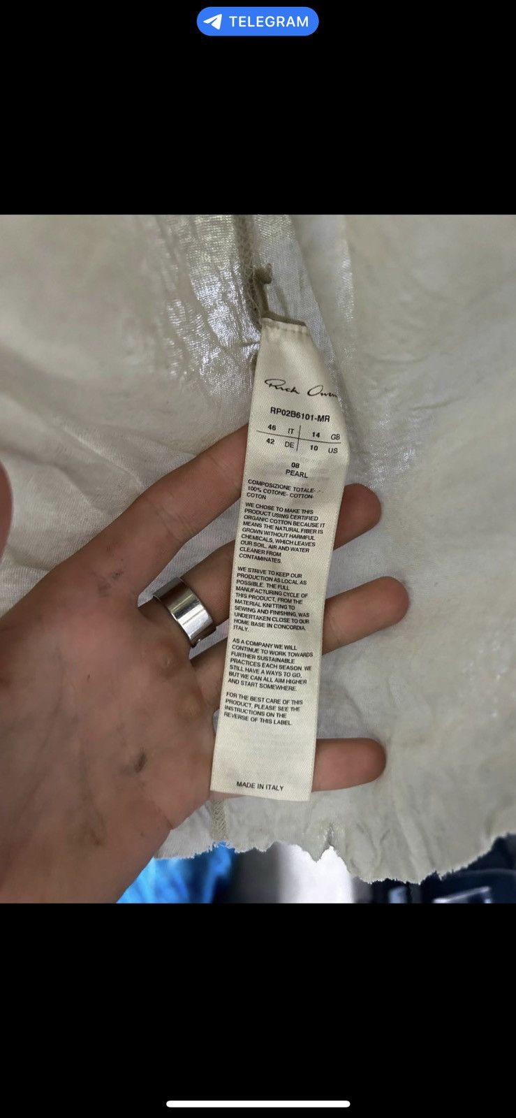 Rick Owens Rick owens top ss17 Size US L / EU 52-54 / 3 - 12 Thumbnail