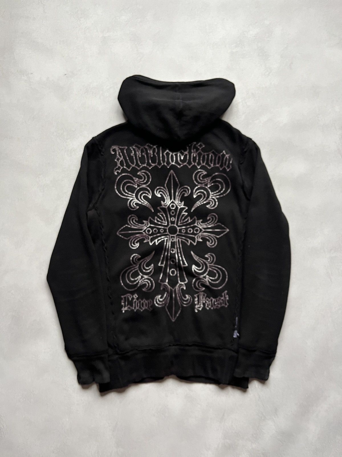 Affliction Rare Vintage Affliction Zip Hoodie y2k Skull Avant-Garde Size US M / EU 48-50 / 2 - 8 Thumbnail