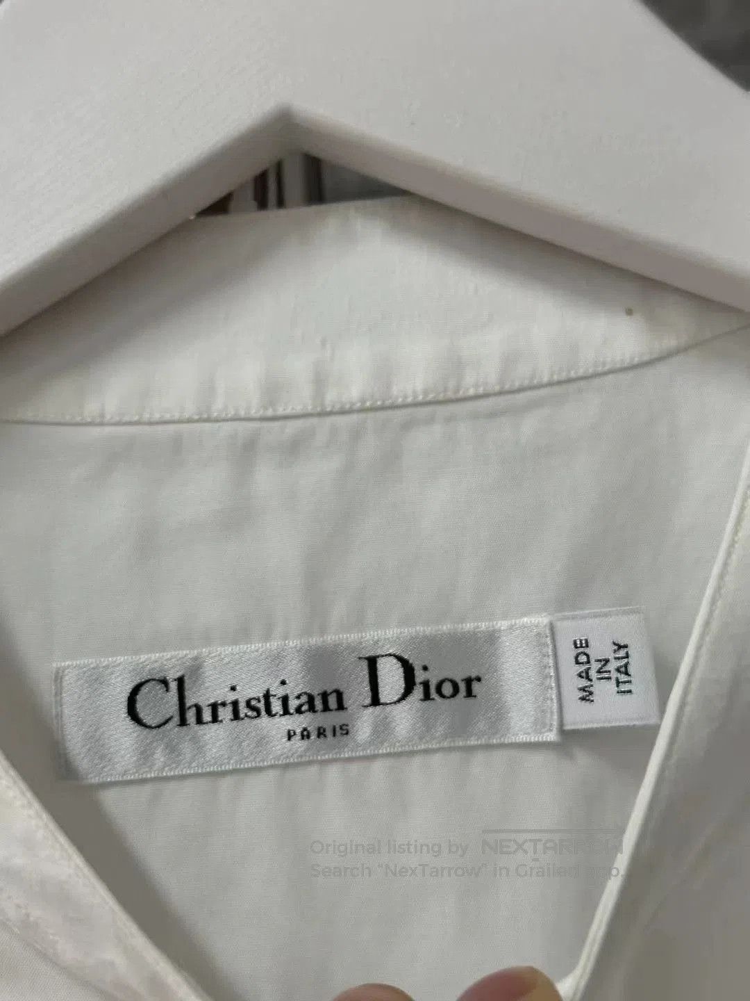 Dior Dior White Bee Shirt Dress. Size US S / EU 44-46 / 1 - 4 Thumbnail