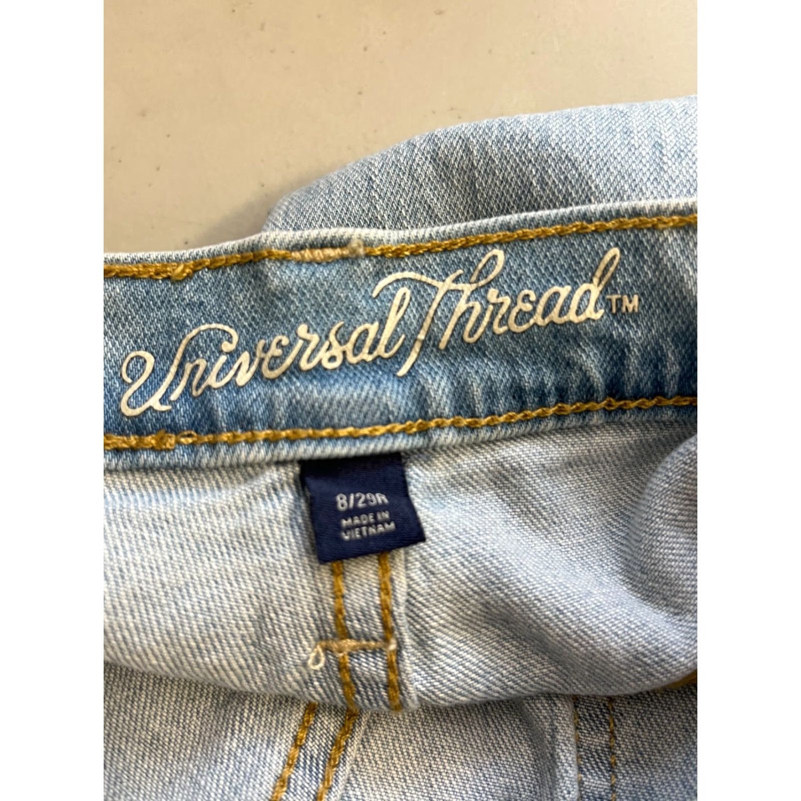 Vintage Universal Thread Women’s Jeans Category: Jeans Boyfriend Blue 8/29R Regular 28x24 5-Pocket Denim High Rise Button Zipper Comfortable Casual Size 30" / US 8 / IT 44 - 7 Thumbnail