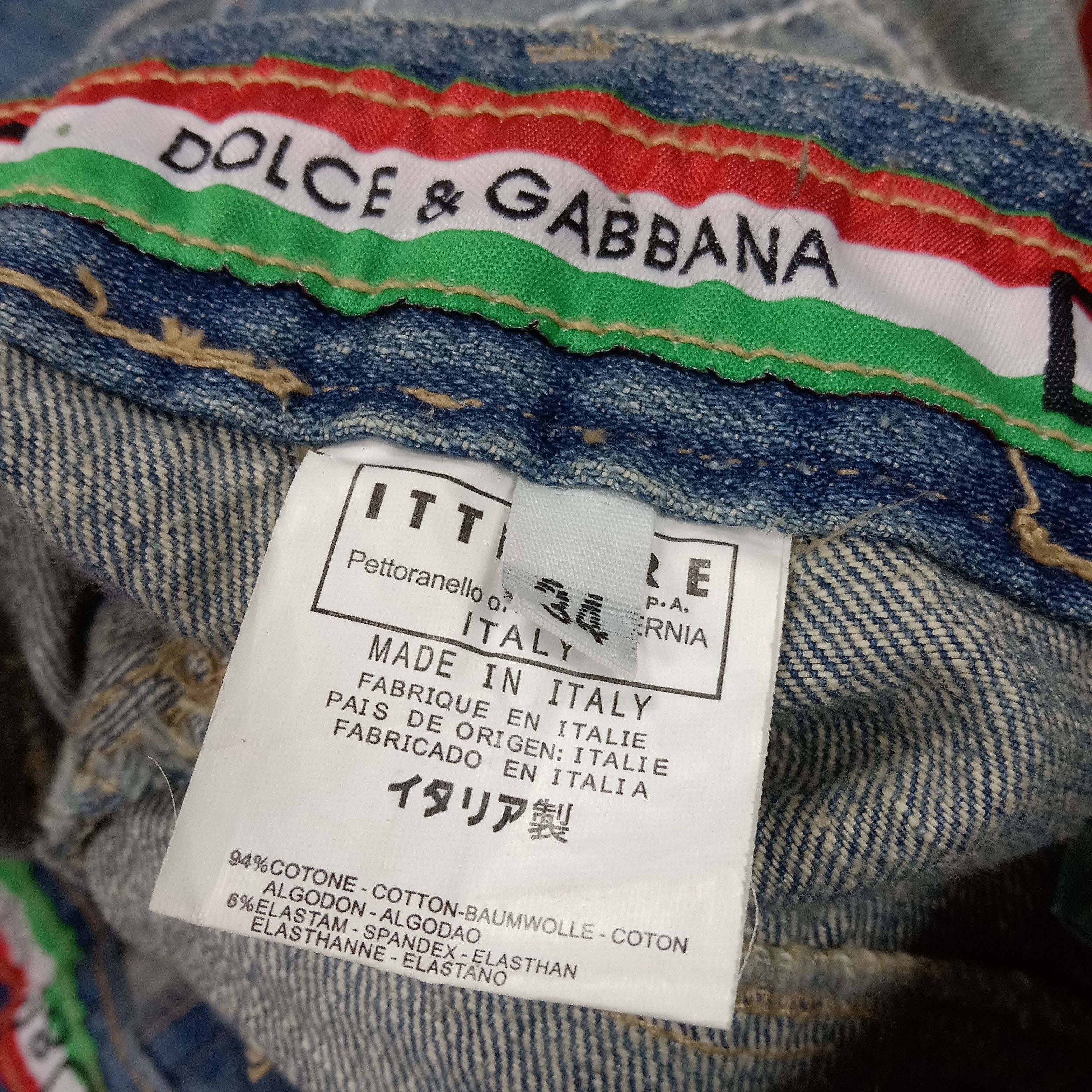 Dolce & Gabbana × Vintage Dolce & Gabbana Fashion Style Streetwear Distressed Jeans Size US 33 - 14 Thumbnail
