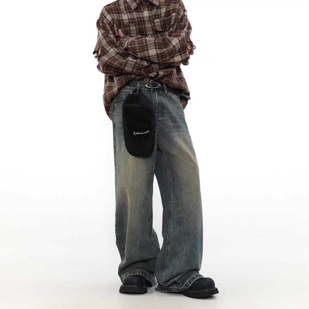 Japanese Brand × Jean Vintage casual straight leg jeans Size US 34 / EU 50 - 3 Thumbnail