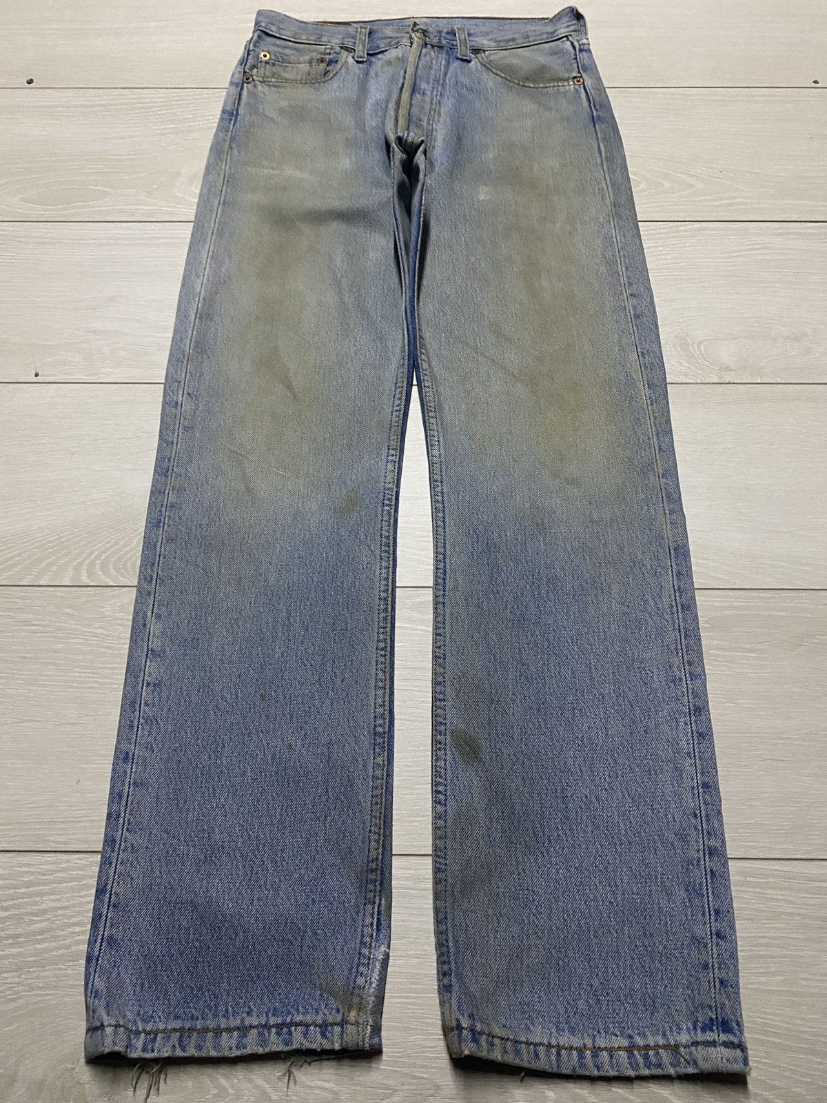 Levi's Vintage Levis 501 Grunge Mud Wash Distressed Jeans Size US 28 / EU 44 - 1 Thumbnail