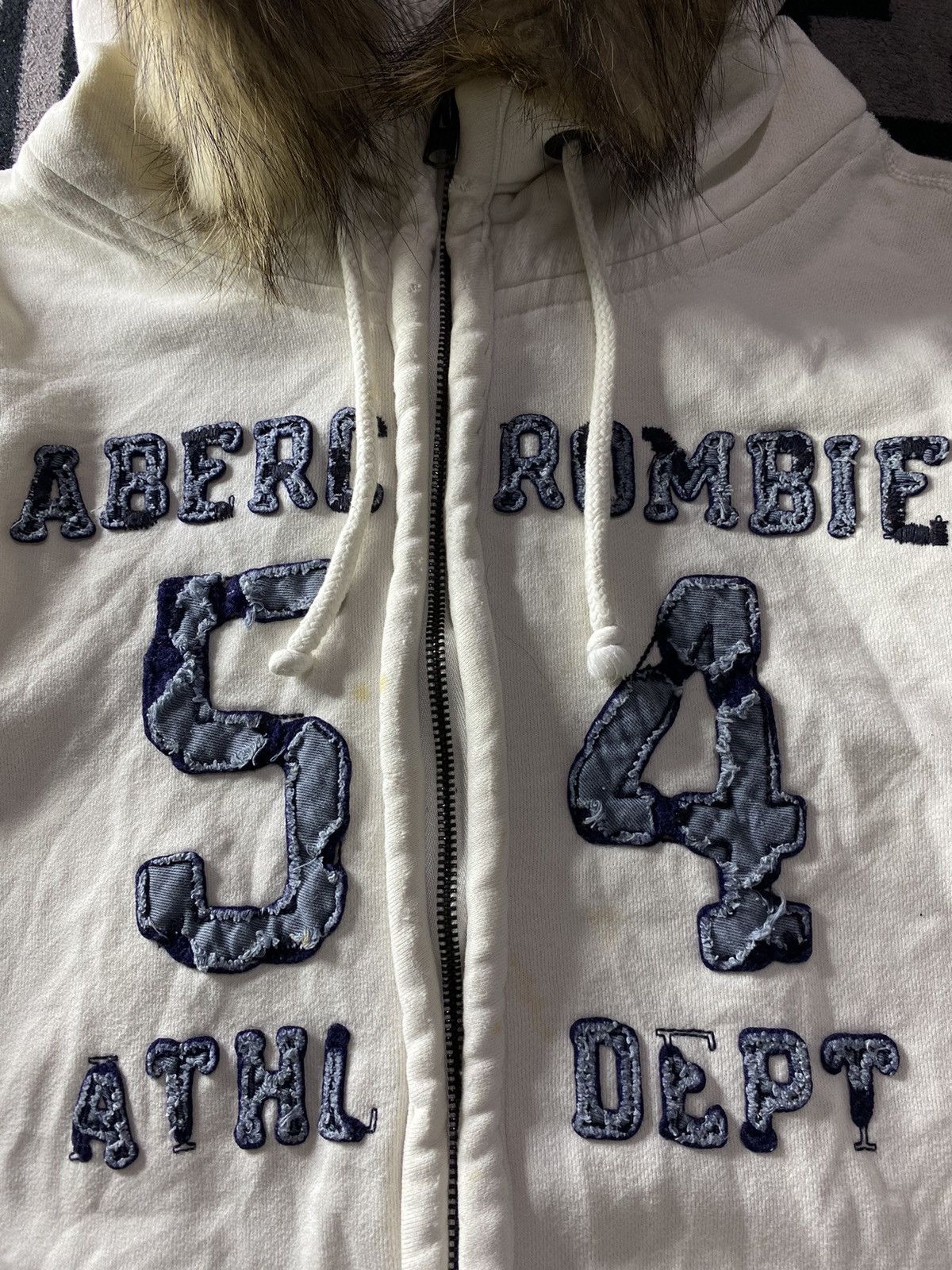 PPFM Japanese Abercrombie & Fitch Distressed faux fur zip hoodie Size US L / EU 52-54 / 3 - 3 Thumbnail