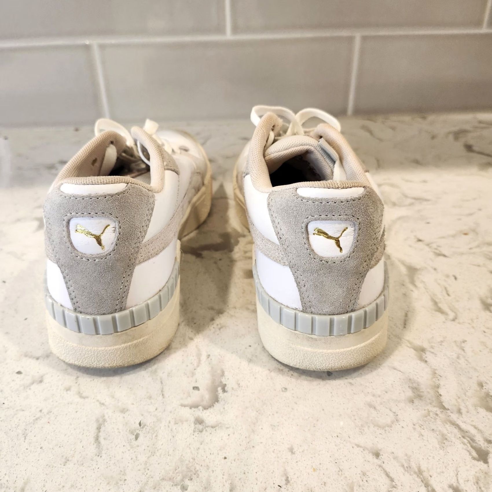 Puma PUMA Cali Sport Mix Platform Sneakers 371202-02 US Women's Size 8 White Platform Sneaker Shoes Women's 8 Platform Shoes Spring Summer Fall Nike Size US 8 / IT 38 - 6 Thumbnail
