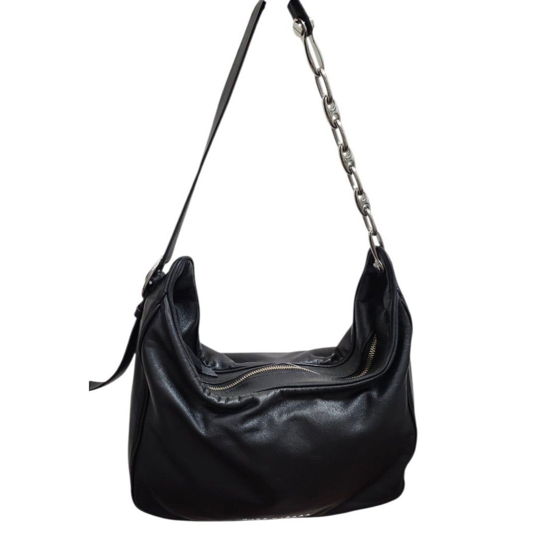 Marc Jacobs MARC JACOBS THE TEMPO LEATHER HOBO SHOULDER BAG BLACK Size ONE SIZE - 12 Thumbnail