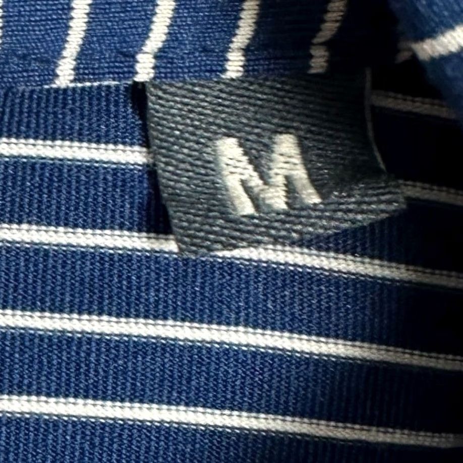 Vintage Turtleson Mens Medium Shirt Golf Polo Blue Striped Rugby Logo Size US M / EU 48-50 / 2 - 6 Thumbnail