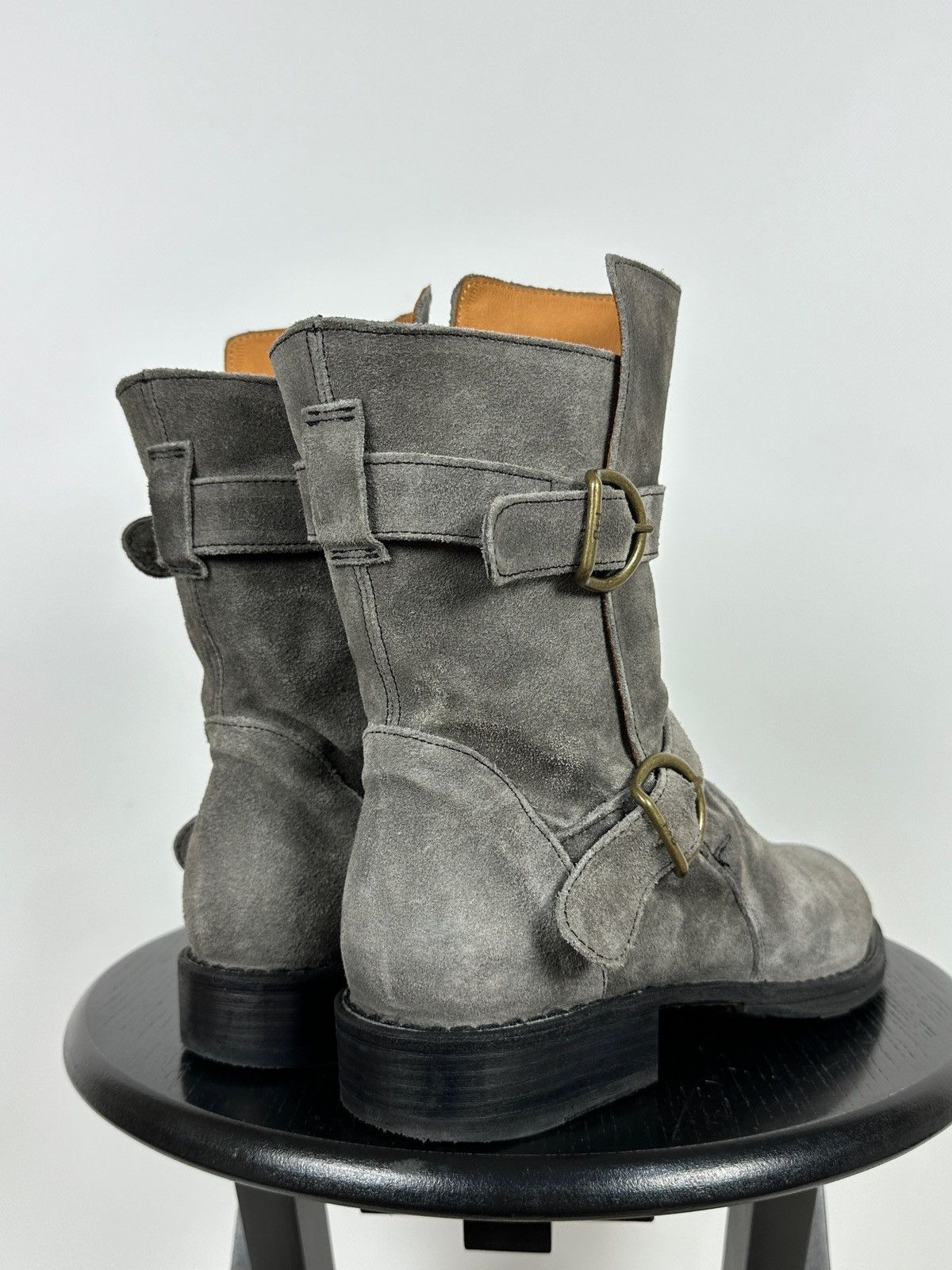 Fiorentini + Baker Fiorentini + Baker Eternity 2 Buckle Moto Ankle Suede Boots Size US 7 / IT 37 - 3 Thumbnail
