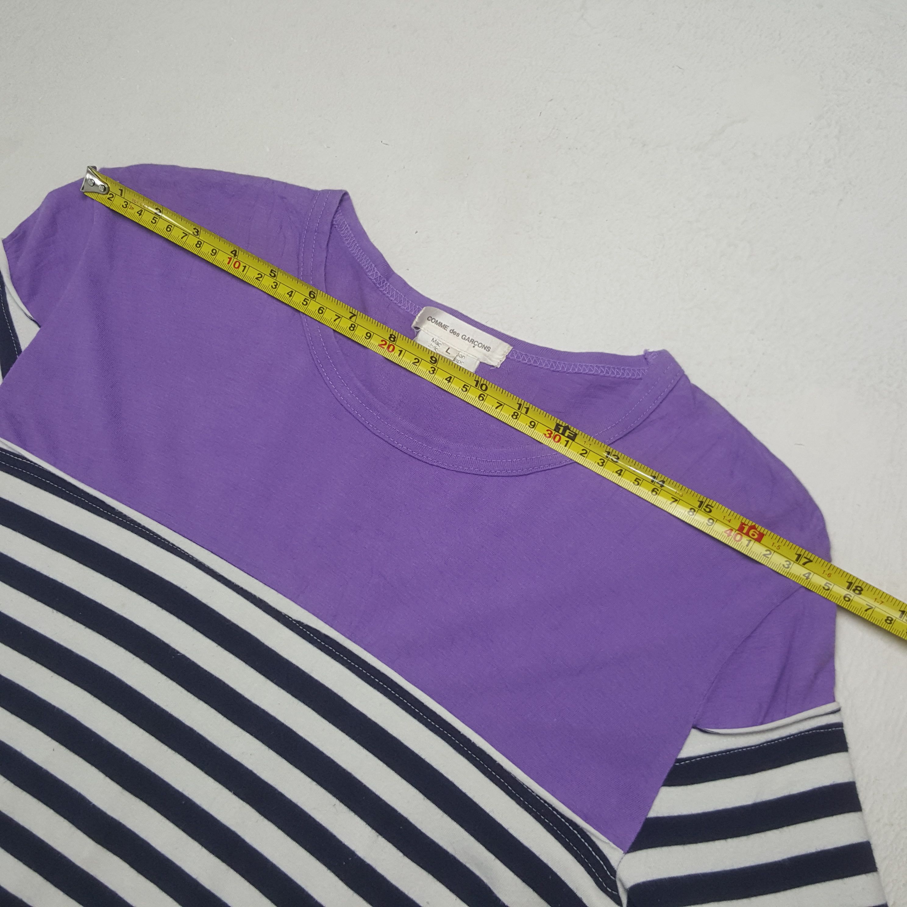 Comme des Garcons Vintage Comme des Garcons Striped Tshirt Size S / US 4 / IT 40 - 5 Thumbnail