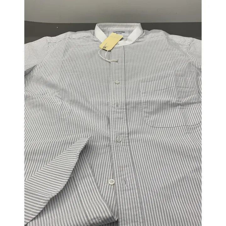 Thom Browne Thom Browne Casual Striped Short Sleeve Shirt -2507 Size US M / EU 48-50 / 2 - 7 Thumbnail