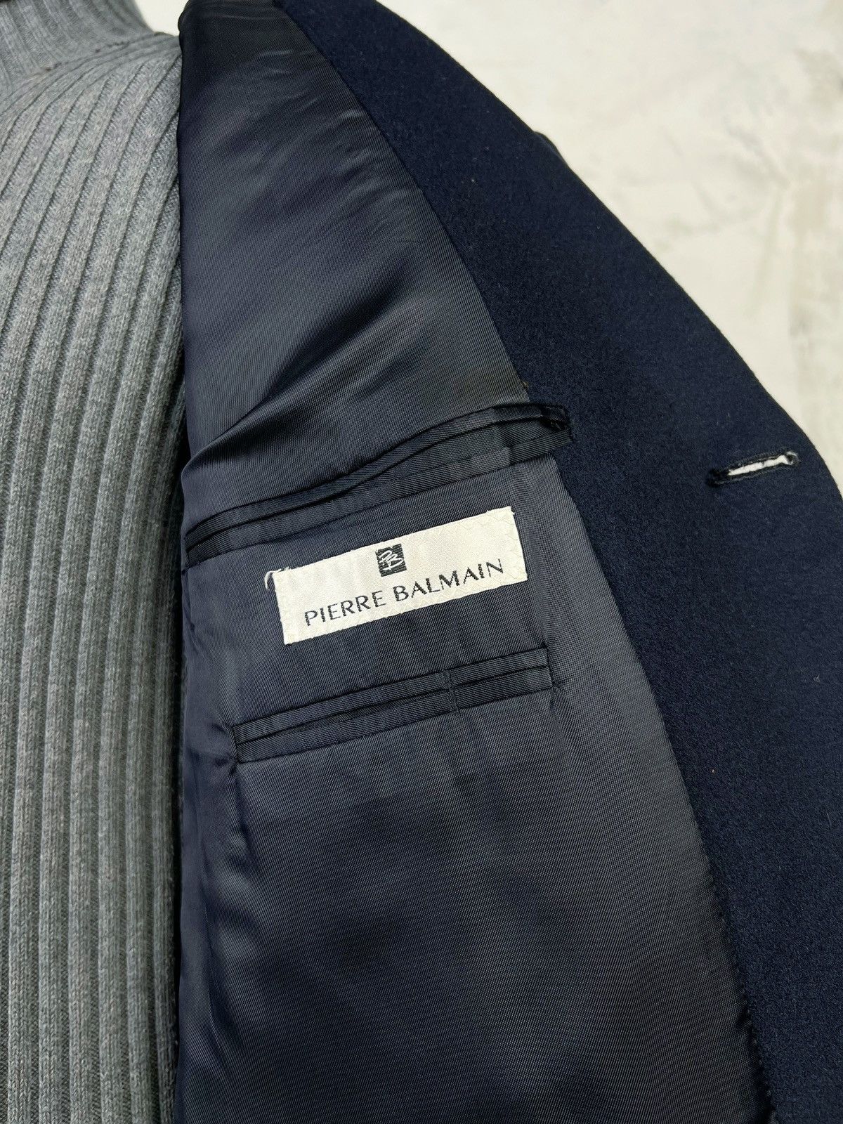 Balmain Vintage Pierre Balmain Wool Blazer Jacket Size S - M 42 Size 42R - 8 Thumbnail