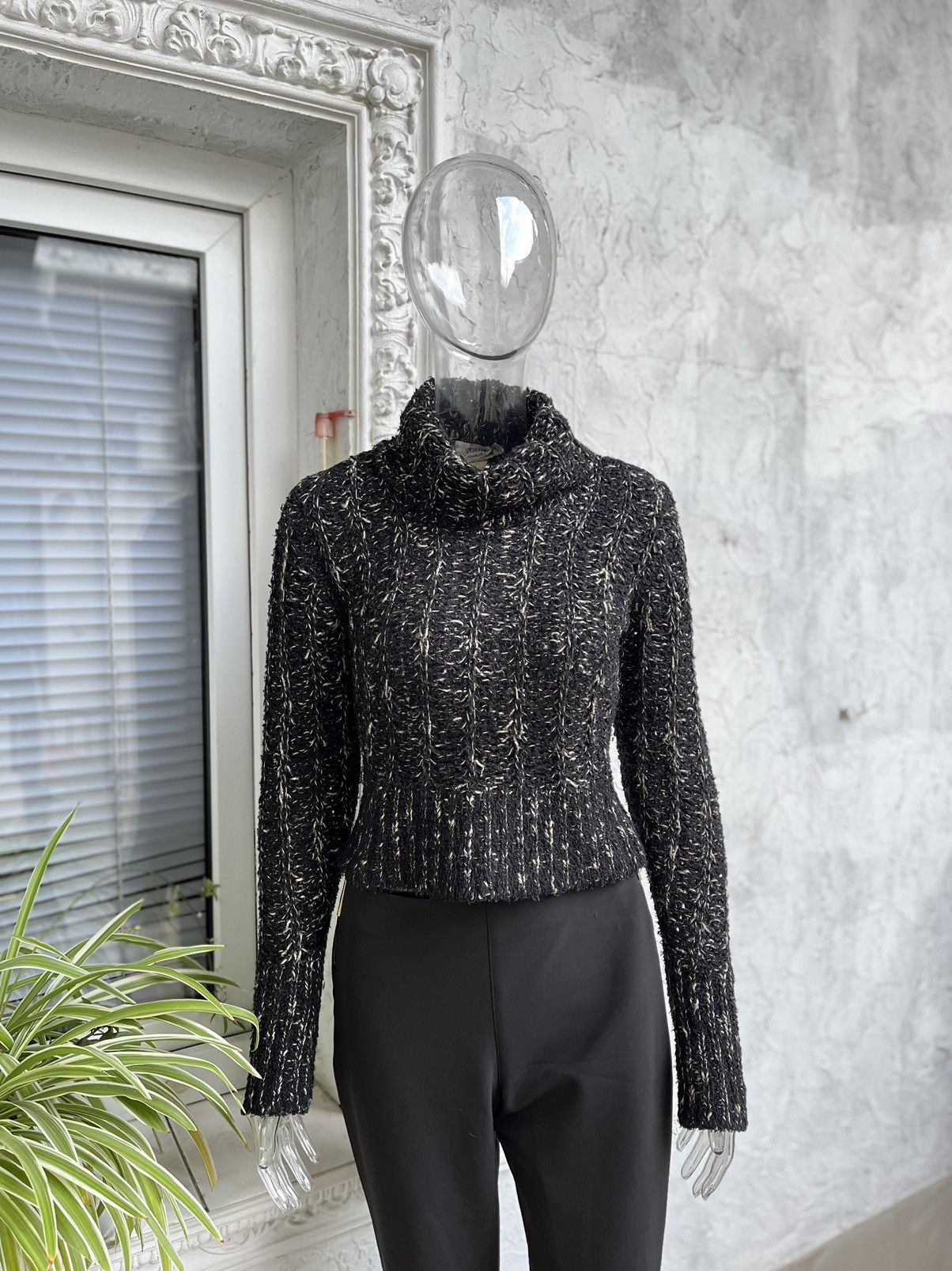 Sportmax Sportmax by Max Mara wool mohair turtleneck sweater Size L / US 10 / IT 46 - 1 Thumbnail