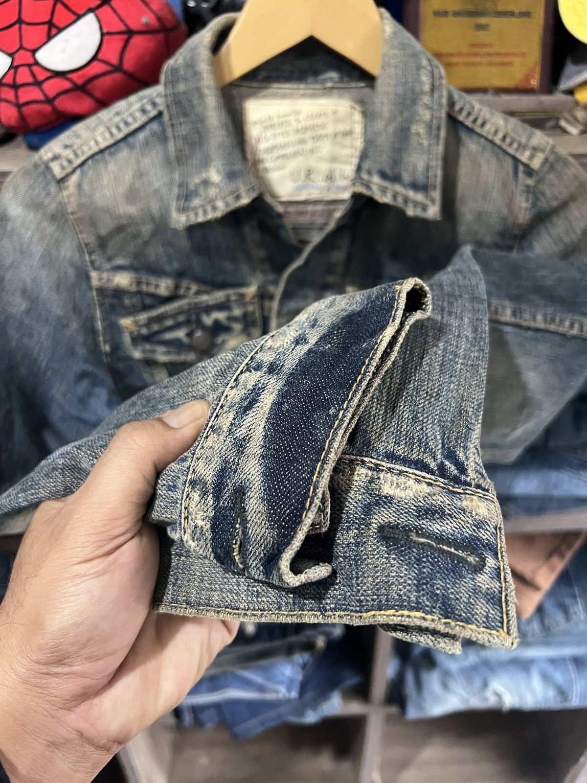 URBAN RESEARCH DOORS 🔥Urban Research Distressed Denim Jacket Size XS / US 0-2 / IT 36-38 - 10 Thumbnail