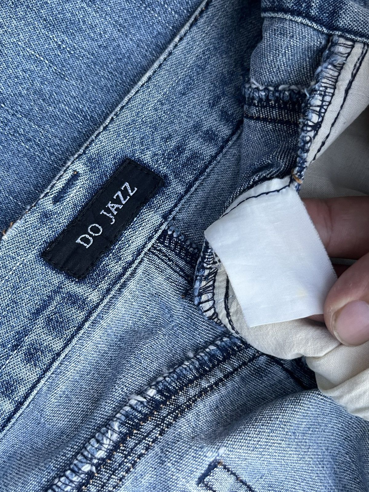 Japanese Brand Vintage Y2K Japanese Brand High Rise Blue Washed Flare Jeans Size 27" / US 4 / IT 40 - 8 Thumbnail