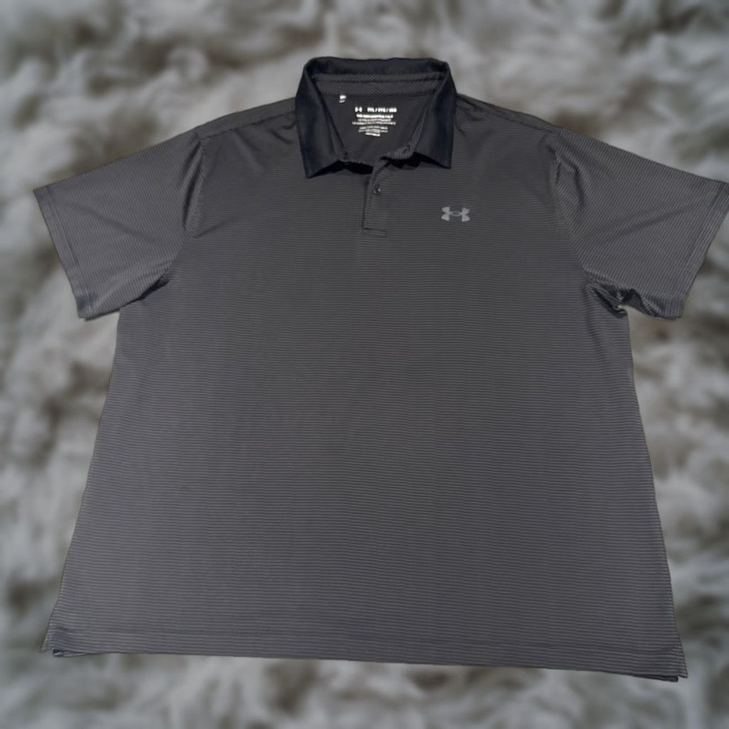 Under Armour Under Armour Shirt Mens XXXL Black The Playoff Polo Performance Golf Striaght Size US XXL / EU 58 / 5 - 1 Thumbnail
