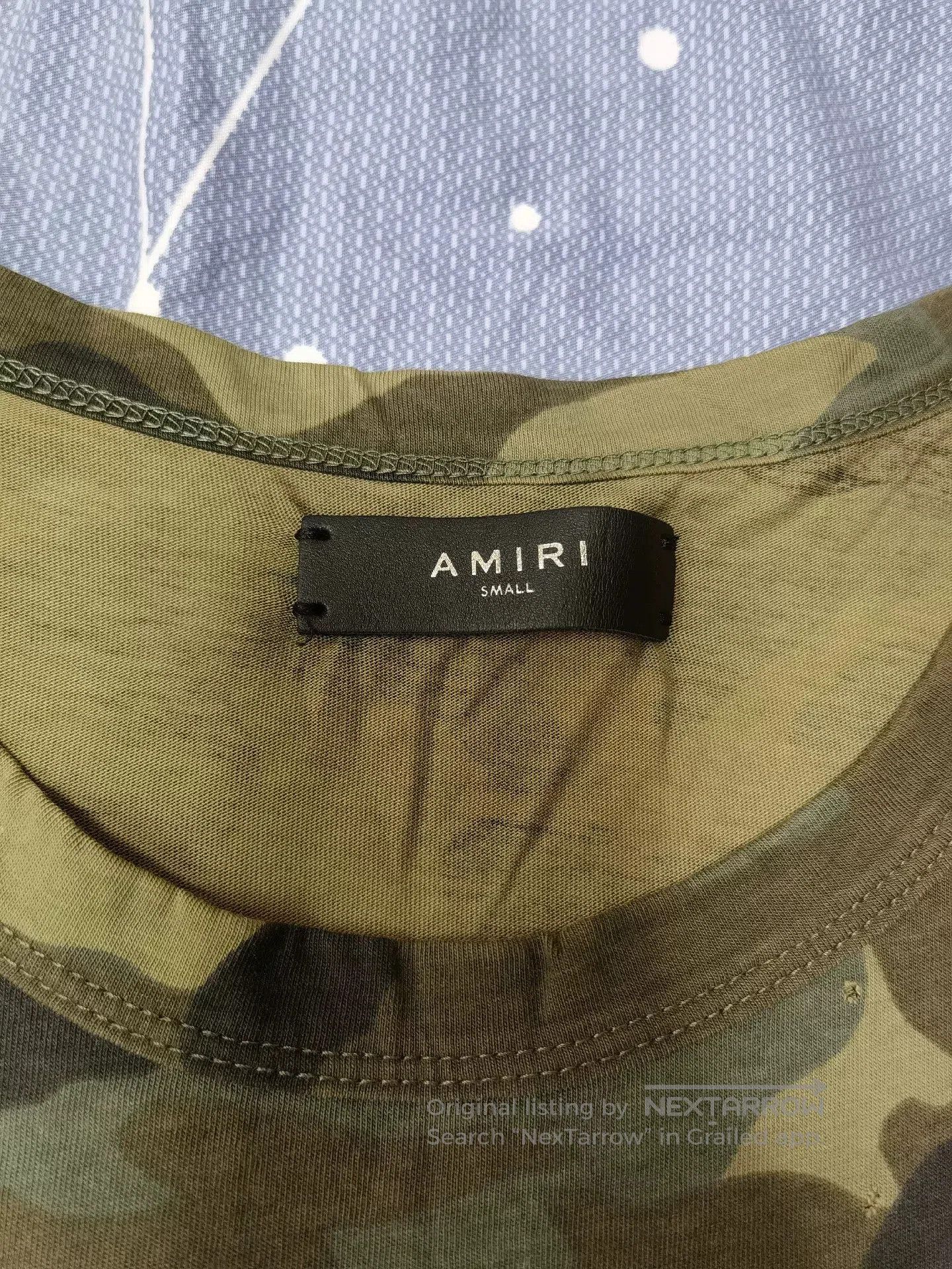 Amiri Amiri Camo Distressed Short Sleeve T-Shirt. Size US S / EU 44-46 / 1 - 3 Thumbnail