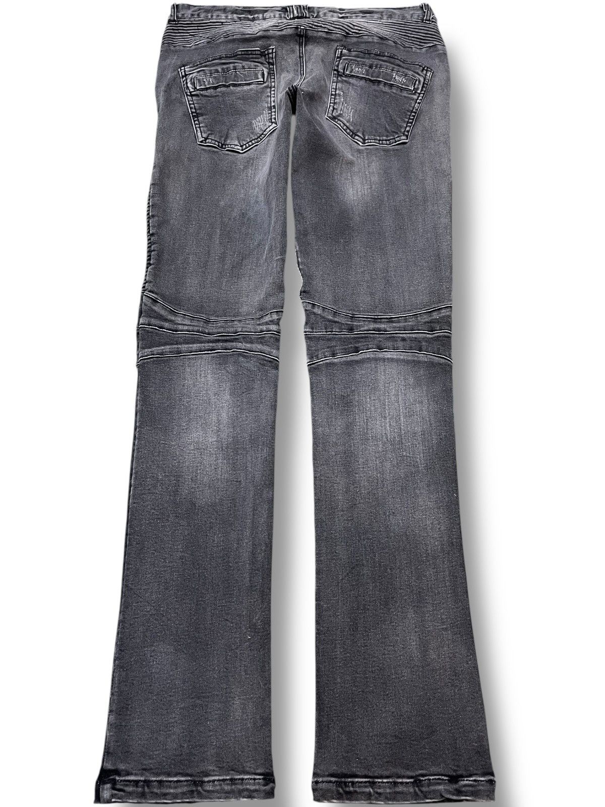 In The Attic Vintage In the Attic Homme Biker Double Knee Denim Size US 31 - 7 Thumbnail