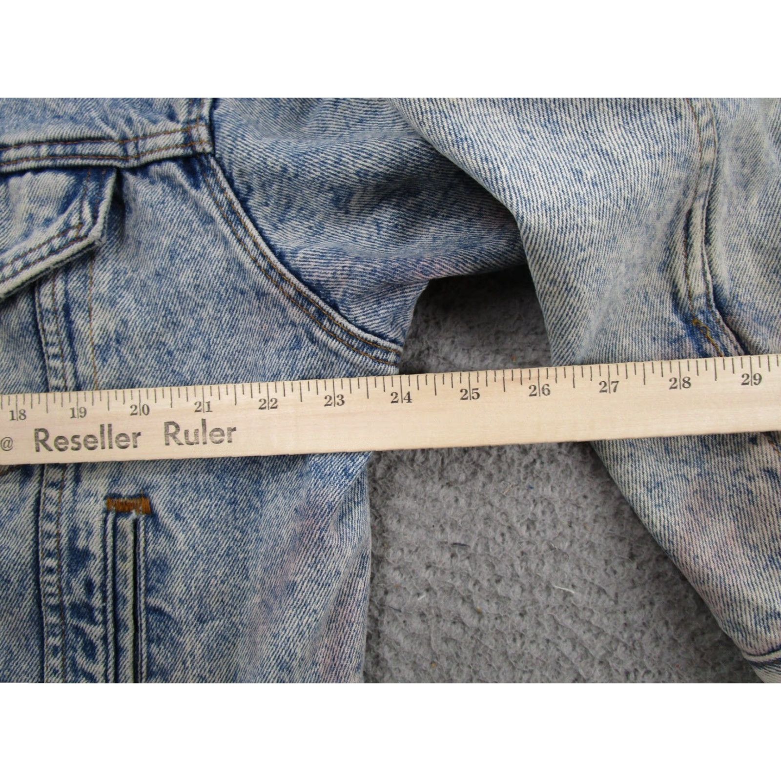 Levi's VINTAGE Levi's Trucker Jacket Men's Blue Buffalo Plaid Lined Denim USA 70417 Size US 33 - 6 Thumbnail