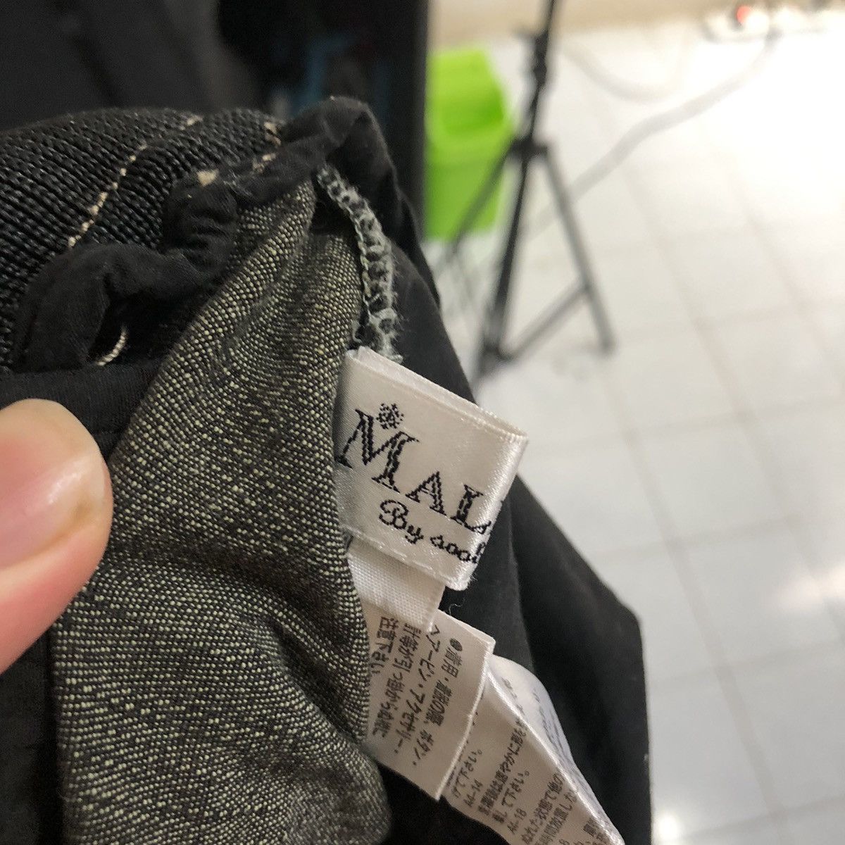 Japanese Brand Maliani Black Cropped seditionaries punk cargo Pants #A956 Size US 29 - 24 Thumbnail