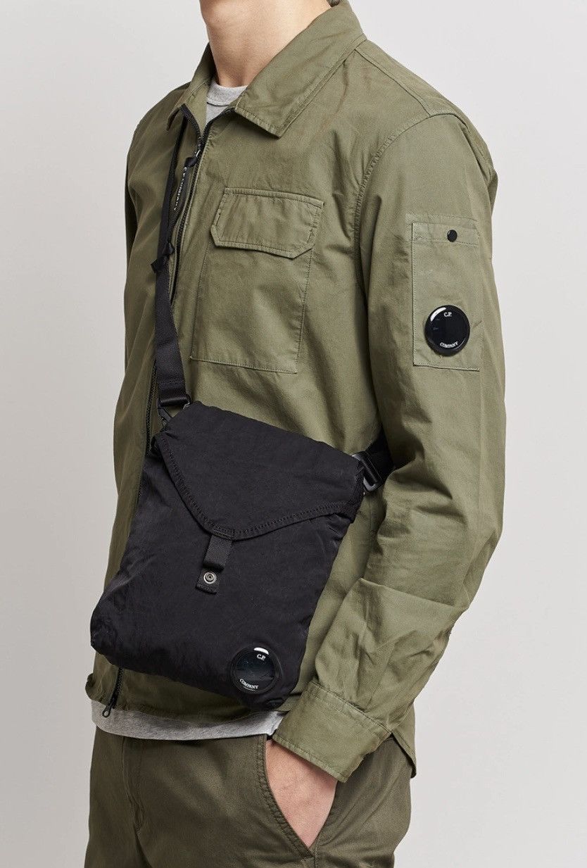 COMPANY Black Nylon Crossbody Messenger Bag