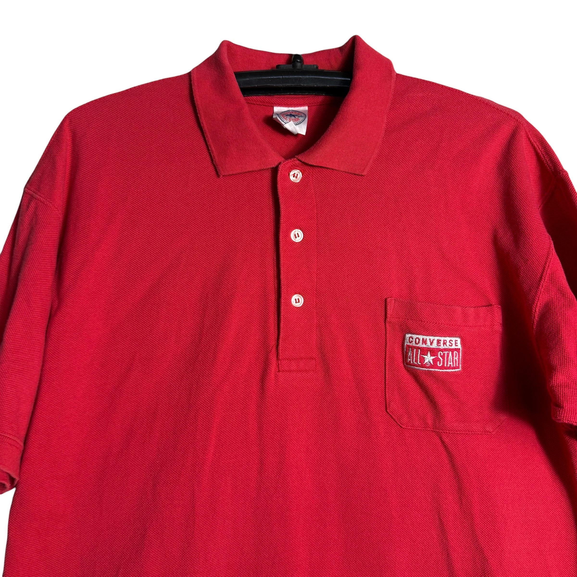Converse 🔥RARE🔥Vintage Converse All Star Single Pocket Polo Shirt Size US L / EU 52-54 / 3 - 2 Thumbnail