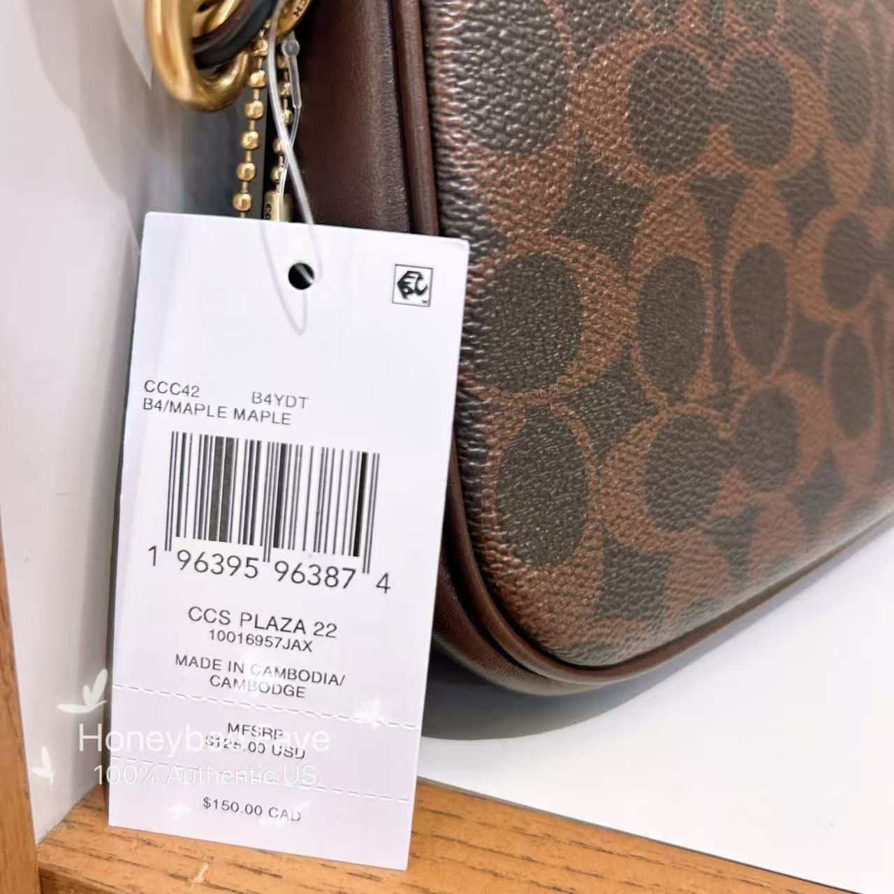 Coach Plaza Bag In Signature Canvas CCC42 Size ONE SIZE - 7 Thumbnail