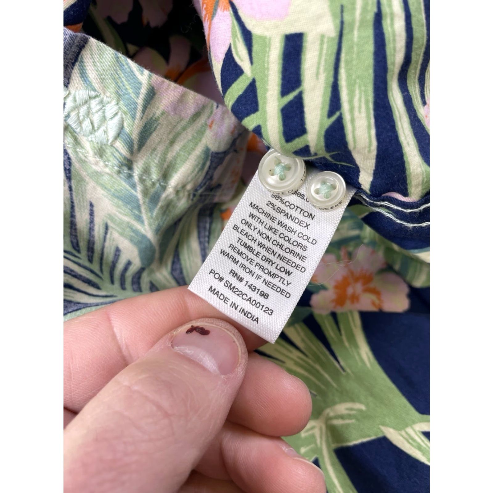 Chubbies Chubbies Shirt Men L Floral Hawaiian Short Sleeve Button Down Pocket Multicolor Cotton Casual 90s? (No) Size US L / EU 52-54 / 3 - 4 Thumbnail