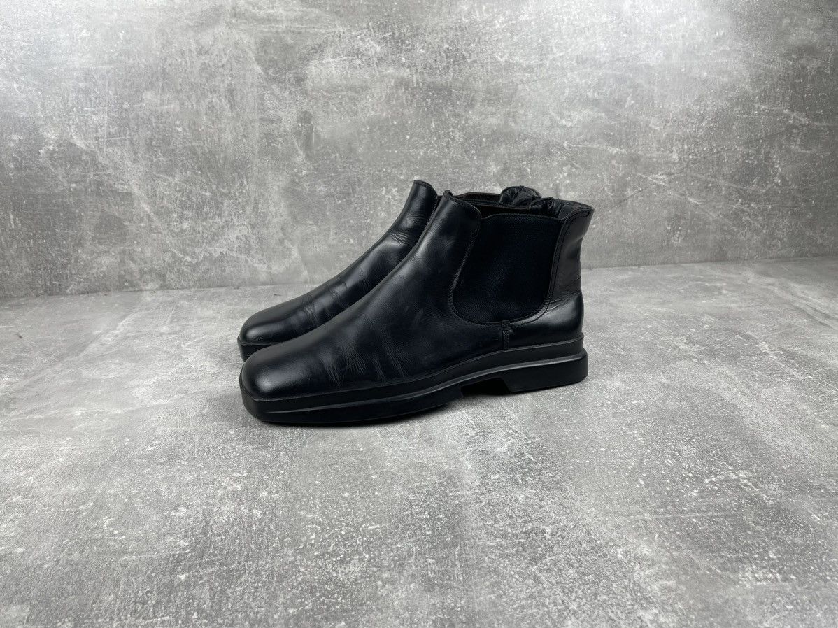 Other Y2K Avant Garde Black Square Toe Chelsea Leather Boots Size US 8.5 / EU 41-42 - 1 Thumbnail