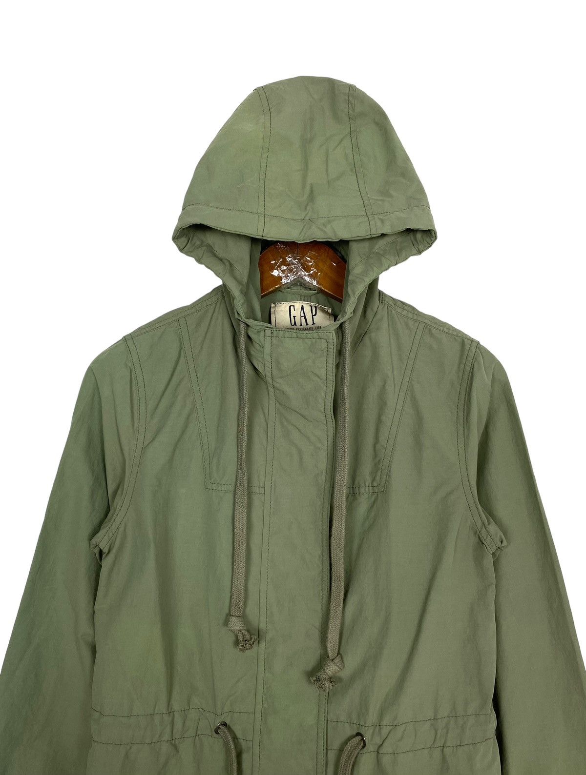 Gap Rare‼️ Gap Chino Khaki Hoodie Parka Size S / US 4 / IT 40 - 3 Thumbnail