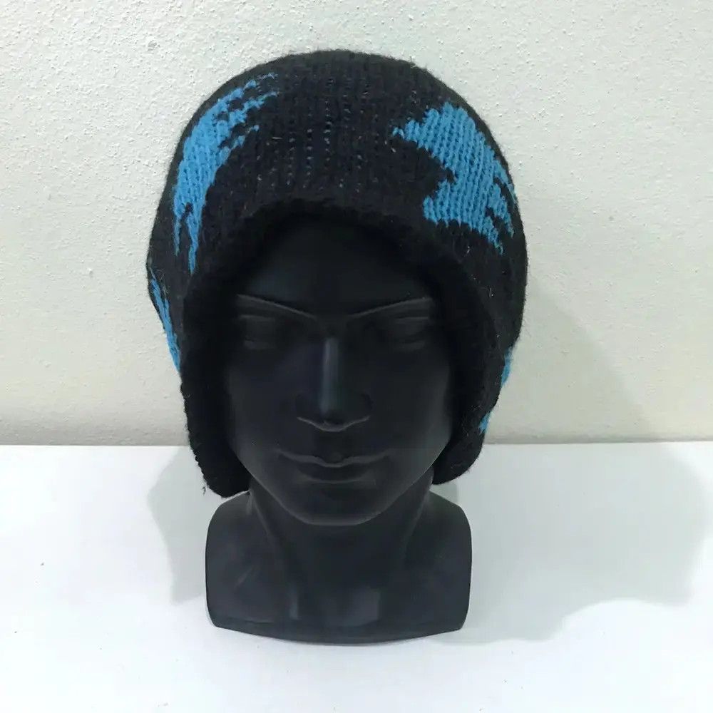 Blue Blood × Japanese Brand Japanese Brand Blue Blood Big Logo Beanie Hat Size ONE SIZE - 3 Thumbnail