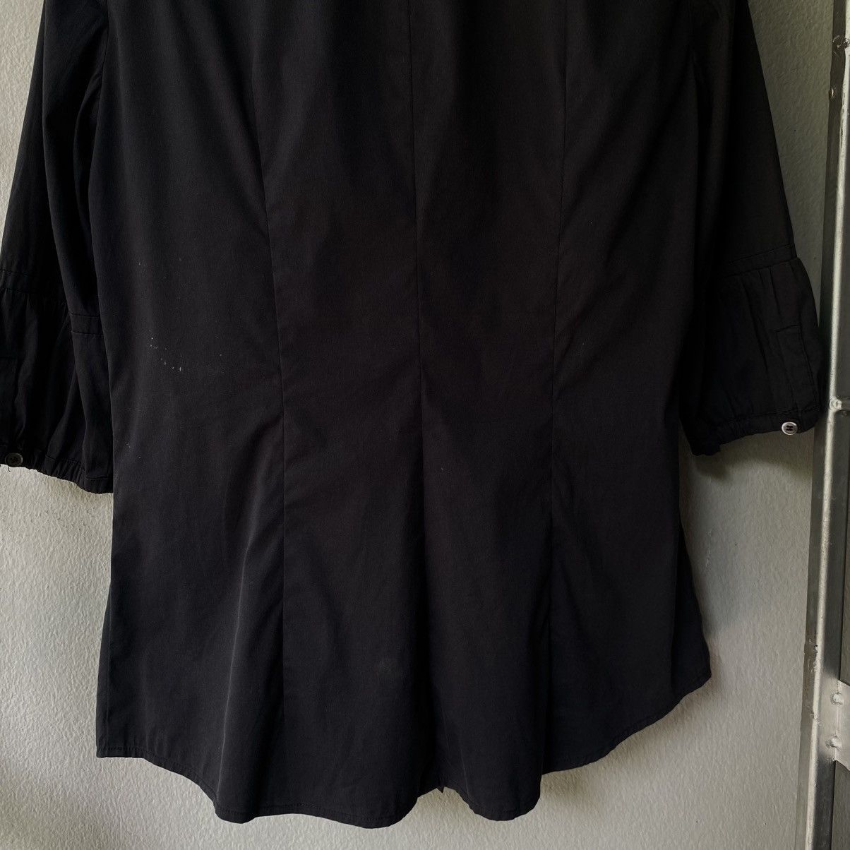 Miu Miu MiuMiu Black Puff-Sleeve Button-Up Shirt. Size S / US 4 / IT 40 - 7 Thumbnail