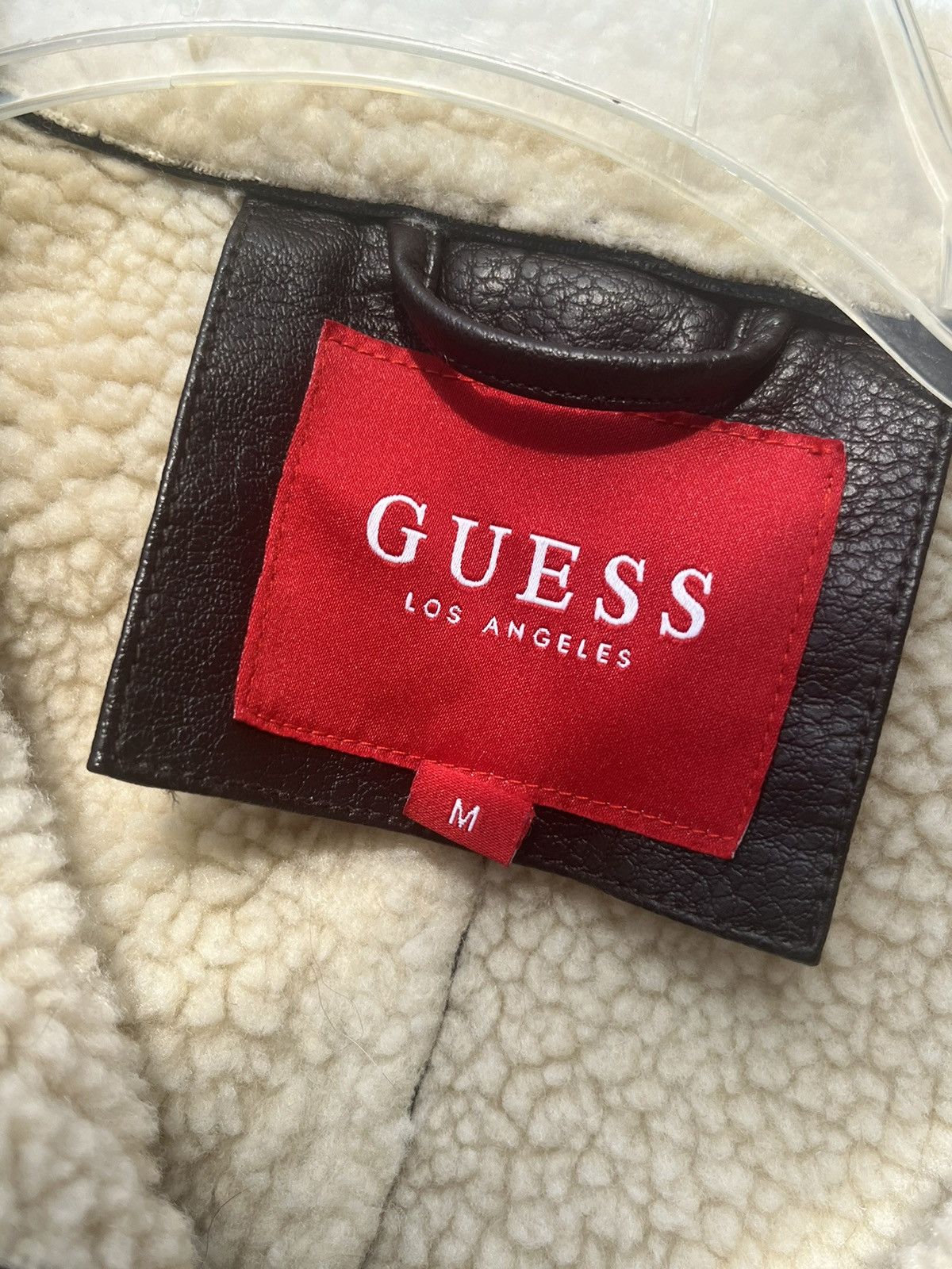 Guess BROWN GUESS SHERPA LINED BOMBER Size US M / EU 48-50 / 2 - 3 Thumbnail
