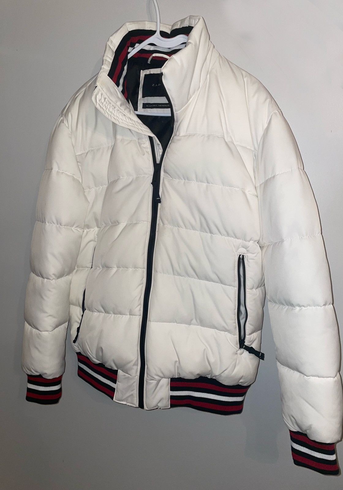 Zara Zara Men’s White Puffer Jacket Size US L / EU 52-54 / 3 - 2 Thumbnail