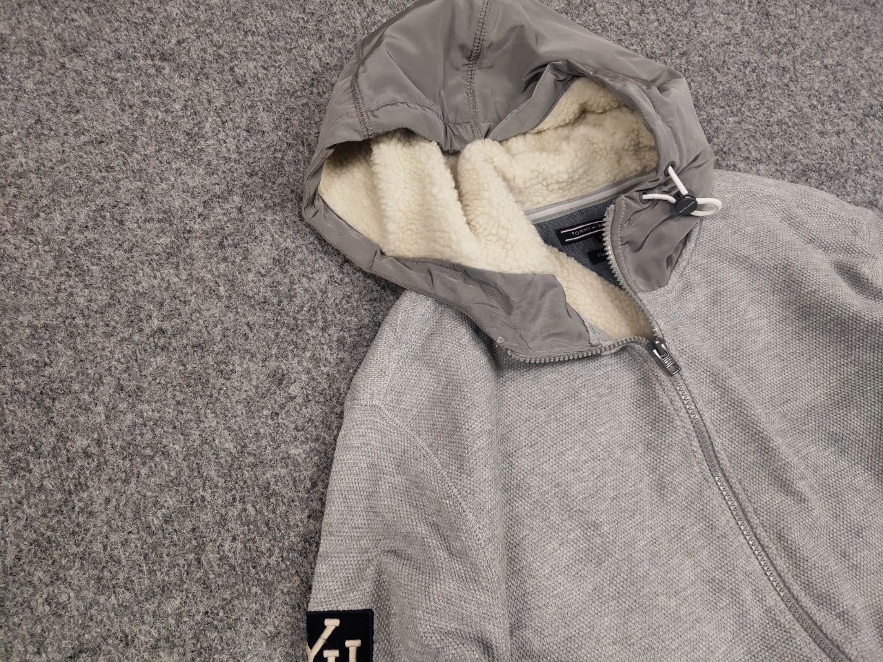 Tommy Hilfiger Tommy Hilfiger Padded with Zip Hoodie Gray Jacket Size US L / EU 52-54 / 3 - 6 Thumbnail